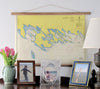 Les Cheneaux Nautical Chart Scroll Scroll - Maritime Tribes USAScroll