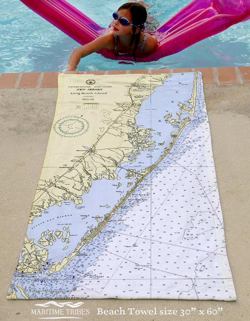 Long Beach Island Quick Dry Towel - Maritime Tribes USATowel