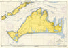 Martha's VIneyard, MA Nautical Chart Fabric Scroll - Maritime Tribes USAScroll