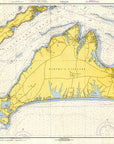 Martha's VIneyard, MA Nautical Chart Fabric Scroll - Maritime Tribes USAScroll
