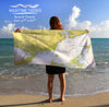 Lake Borgne, Mississippi Chart Quick Dry Towel