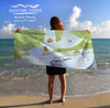 Pensacola Illustrated Map Quick Dry Towel - Maritime Tribes USATowel