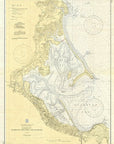 Plymouth MA 1935 Chart Muted Textured Scroll Scroll - Maritime Tribes USAScroll