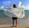 Point Clear, AL Topo Map Quick Dry Towel - Maritime Tribes USATowel