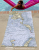 Winthrop, MA Nautical Chart Quick Dry Towel - Maritime Tribes USATowel